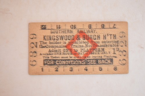 Railway platform ticket - platform,