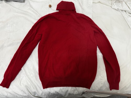 Dark red came polo neck - dark,