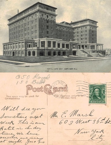 Vintage postcard hotel - vintage,