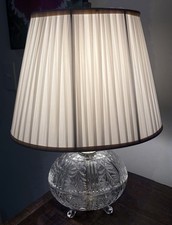 Vint. Oval Cut Glass Crystal