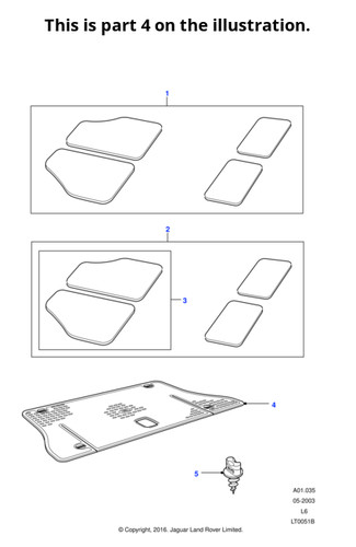 Land rover genuine - land, mat