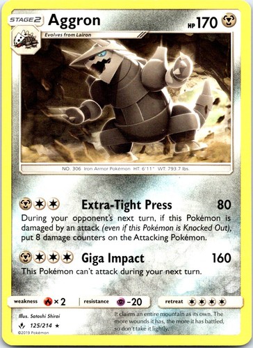 Aggron 125 214 rare - 125/214,