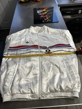 Vintage Adidas Originals Lendl The Face Silky Jacket XL White Red Blue Retro