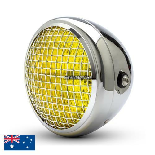 Chrome amber grill - amber, 7"