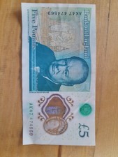 AK47 £5 Note Genuine Banknote