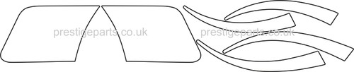 Clear piece stoneguard set - clear,