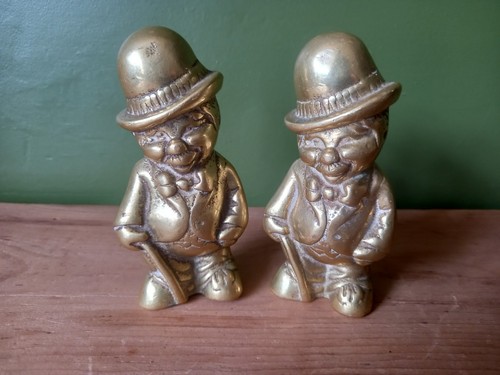 Vintage solid brass bowler - vintage,
