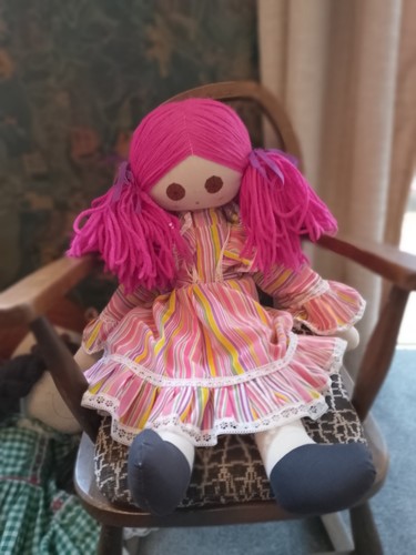 Vintage 1970s 1980s rag - 1980s, doll