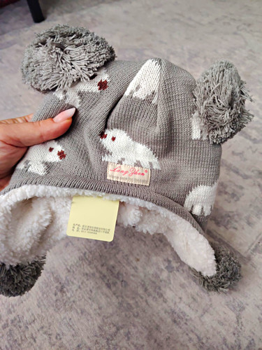 Lang sheng grey bear knit - lang,