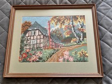 Vintage Framed Needlepoint