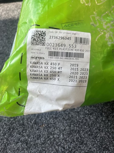 Kawasaki kxf 450 plastic - kawasaki,