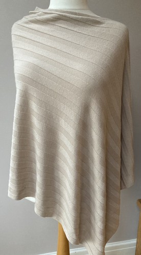 White company women poncho - white,