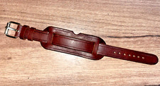 18mm dark brown leather