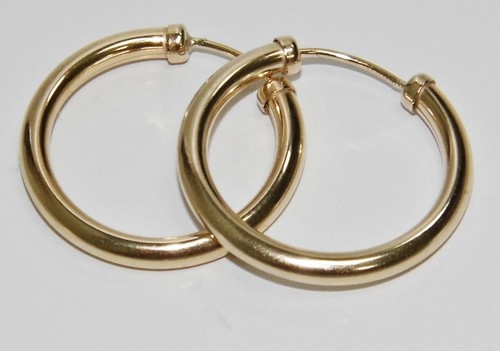 9ct gold 18mm capped sleeper - gold,