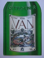 CITROEN VISA VAN orig 1985 UK Mkt Sales Brochure - C15E C15D Vans