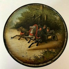 Antique Russian Troika Lacquer