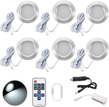 JUTTAUTO 12V Interior LED Spot Lights, Campervan lights, Dimmable Roof Ceiling