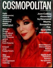 Cosmopolitan February 1986 Joan Collins Samantha Fox Whoopi Goldberg