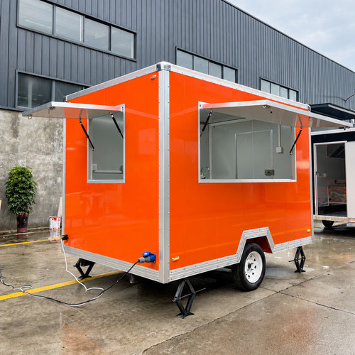Orange single axle - single, mobile