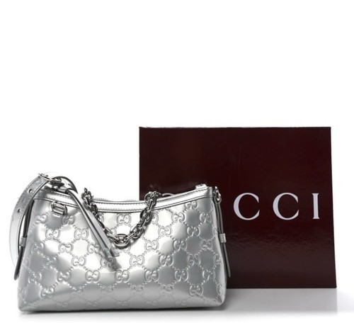 Gucci silver bag rrp 2100 - silver,
