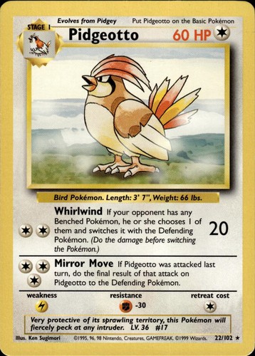Pokemon base set - base, rare