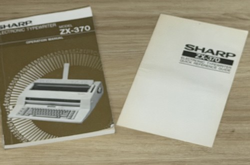 Sharp electronic typewriter - sharp,