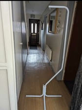 Metal Bird Cage Stand with Hook Black or White 167cm Tall fit Large Small cages