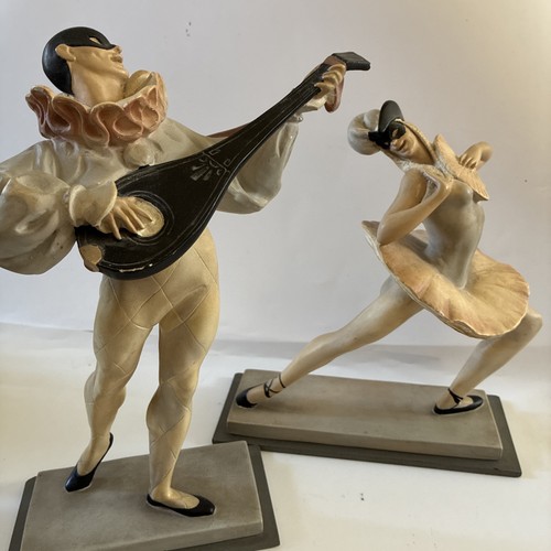 Art deco pierrot - art,