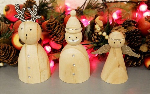 Christmas wooden hanging - wooden,