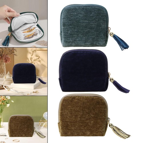 Travel jewelry case zipper - case,