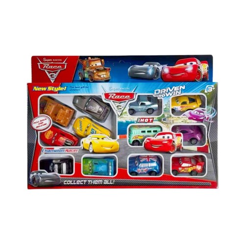 12pcs cartoon racing - cartoon, car