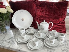 GORGEOUS VINTAGE COFFEE SET  LIMOGES ICONIC AND RARE NEVER BEEN USED MONOGRAM GL