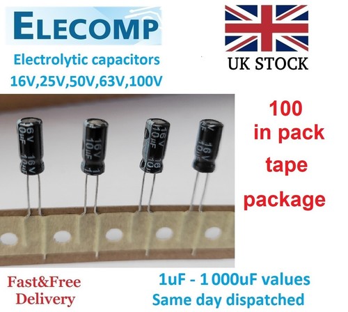 Electrolytic capacitors 16v - electrolytic,