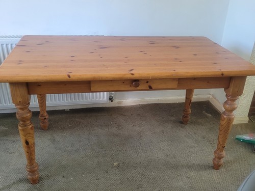 Solid pine farmhouse table - pine,