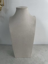 beige Velvet Necklace Display Bust Stand Jewelry Holder Photos, Retail,craft