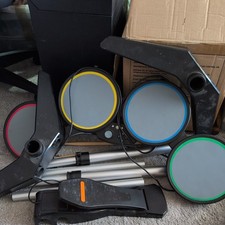 Wired Rock Band Drum Set Xbox 360 /  Complete with Pedal & Sticks