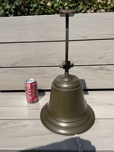 Large heavy vtg brass ship - heavy,