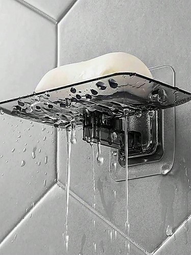 Wall mounted soap holder drain - holder,