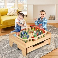 100 Pcs Kid's Wooden Train