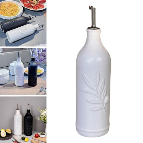 Ceramic olive oil dispenser - olive,