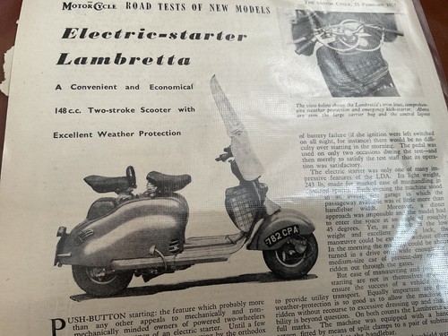 Lambretta road test - lambretta,