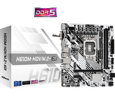 Asrock H610M-HDV/M.2+ D5 Intel H610 1700 Micro ATX 2 DDR5 VGA HDMI DP PCIe4