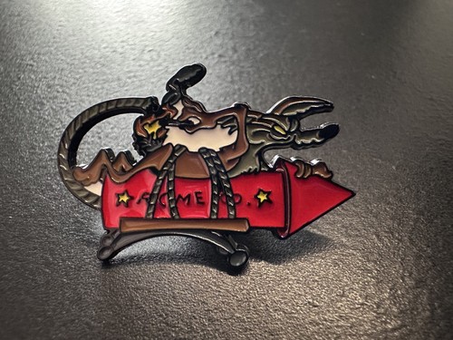 Wile coyote enamel pin - coyote,