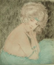 French art deco antique hand