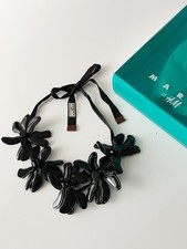 Marni x H&M Black Floral Statement Necklace