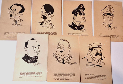 Wwii propaganda postcards - propaganda, by