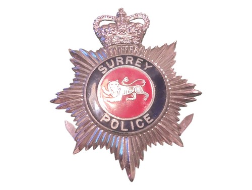 Surrey constabulary cap badge - surrey,