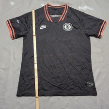 Nike Chelsea FC 2019/20 Third Shirt Mens Large Black Out No Sponsor Jersey