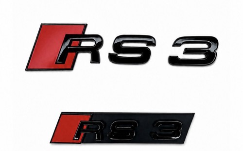 Audi rs3 gloss black red - &,