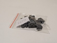 LEGO 10x (2877) Brick, Modified 1 x 2 with Grille / Fluted Profile Dark Gray 
